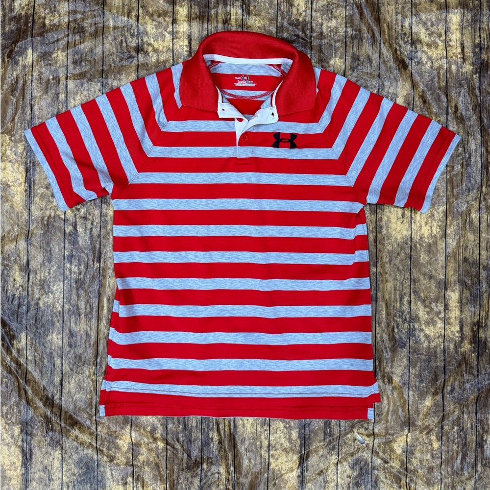 EUC Boy’s Under Armour Polo Shirt Size Medium